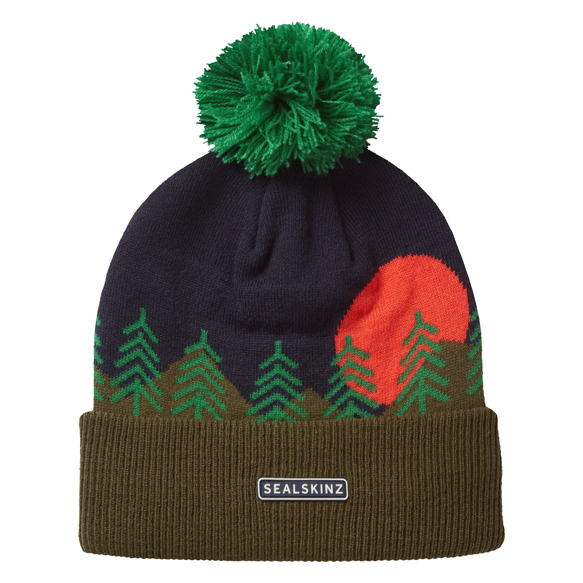 Waterproof Cold Weather Scenic Bobble Hat for Men and Women