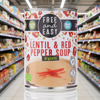 Free & Easy Organic Lentil & Red Pepper Soup - 400g