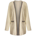 Temperament plush mid-length coat