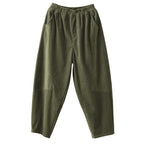 Retro Corduroy Harlan Pants Female