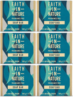 6 x Faith In Nature Fragrance Free Soap Bar - 100g