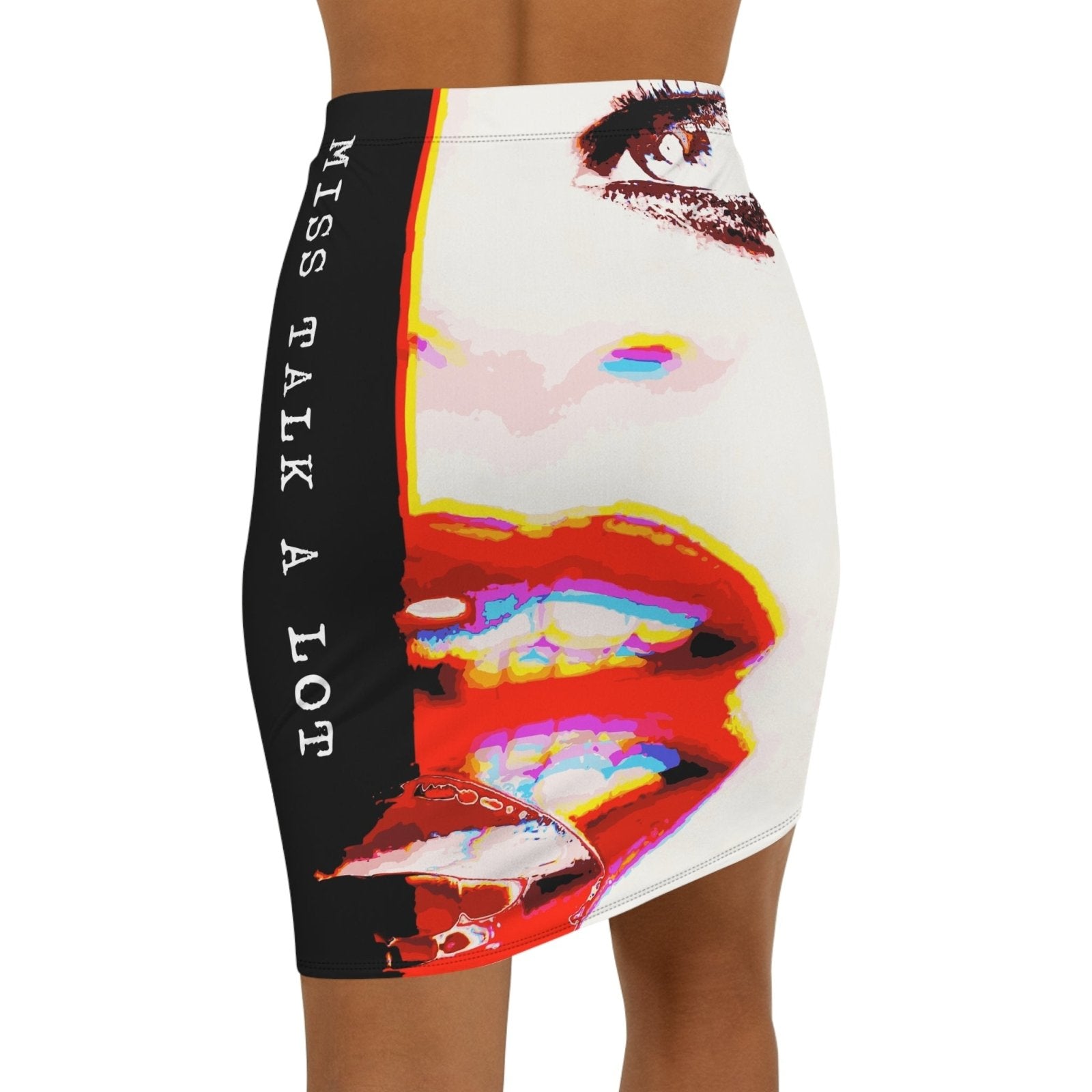 Miss Talk A Lot - Womens Pencil Skirt