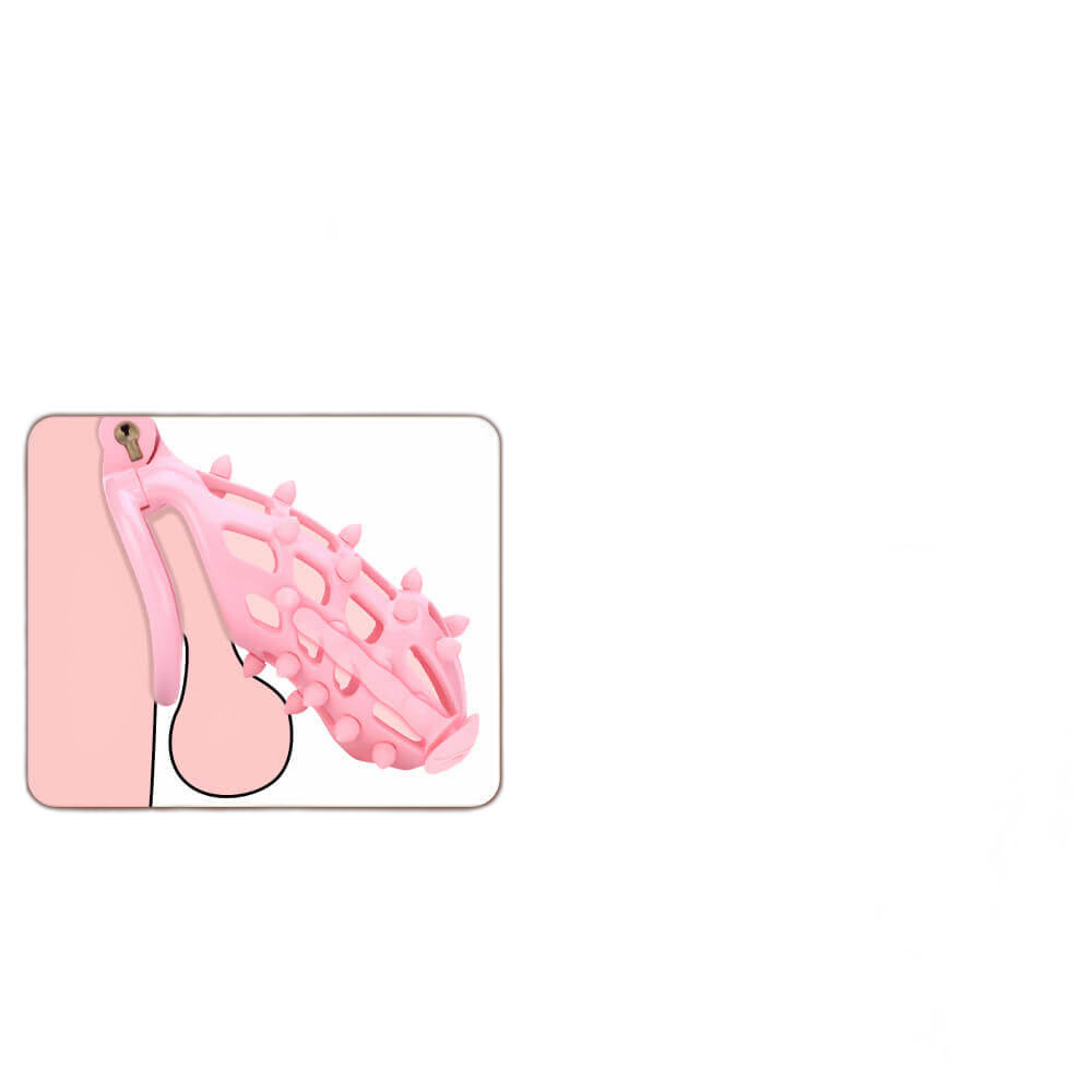 Gorse - Spiked Cock Cage - Chastity Cage With Urethral Sound