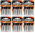 6 x Energizer Max D Batteries Alkaline 2 Pack