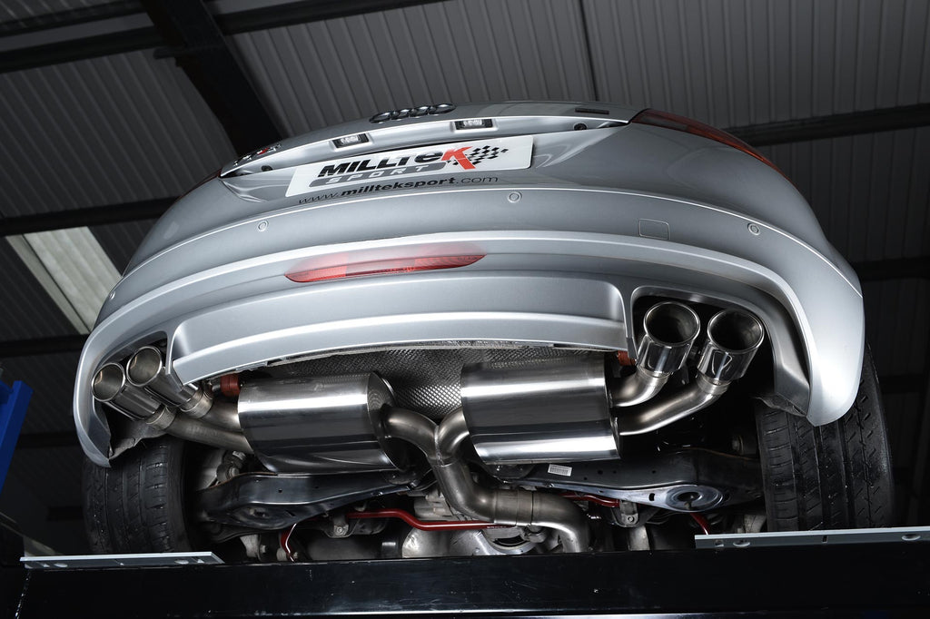 Milltek Cat Back Exhaust (Resonated or None Resonated) Audi TTS MK2