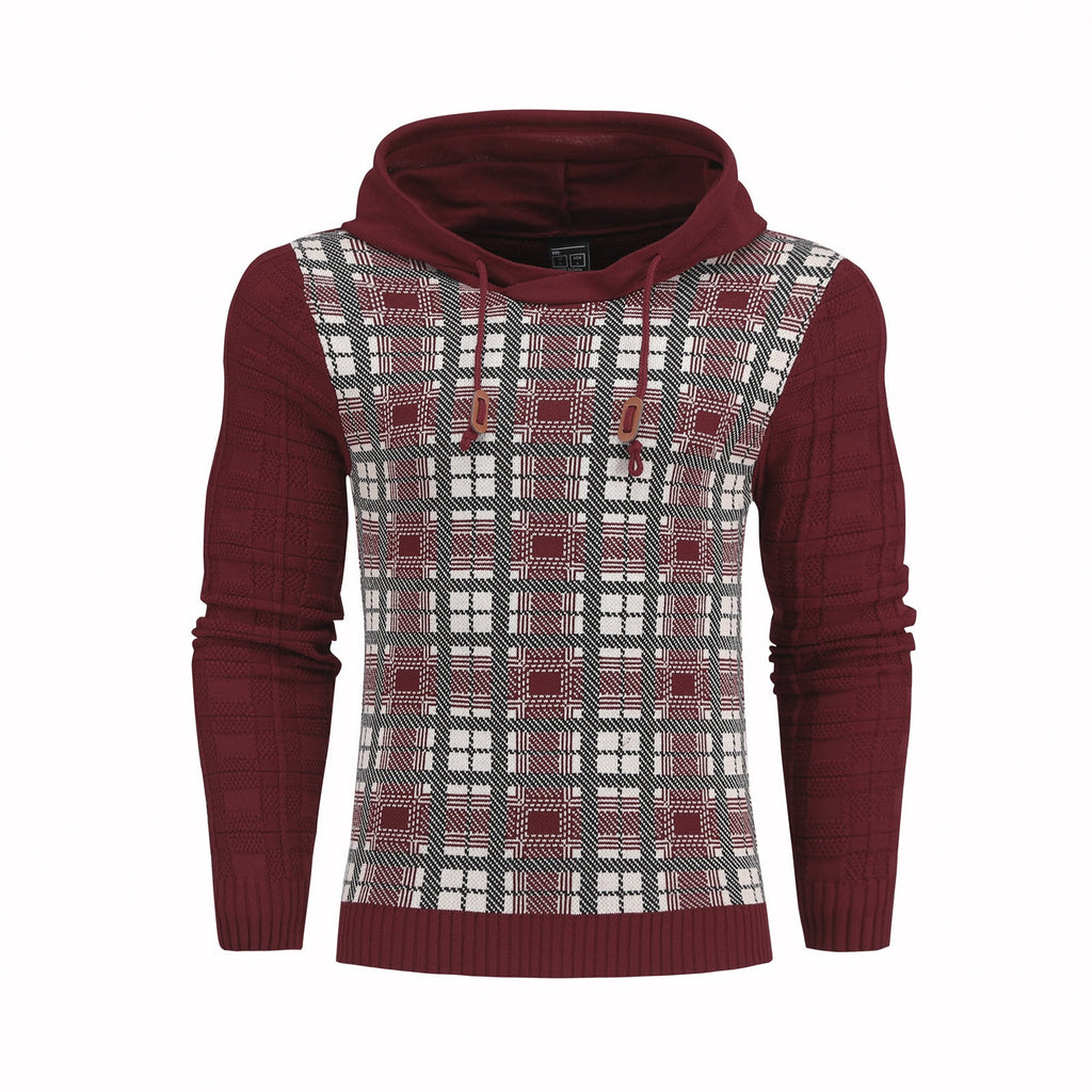European And American Men's Retro Sports Hoodie Sweater