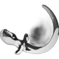 BULLDOG Puppy Tail Butt Plug | White & Black Swirl