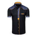 Men's professional size plus size short shirt