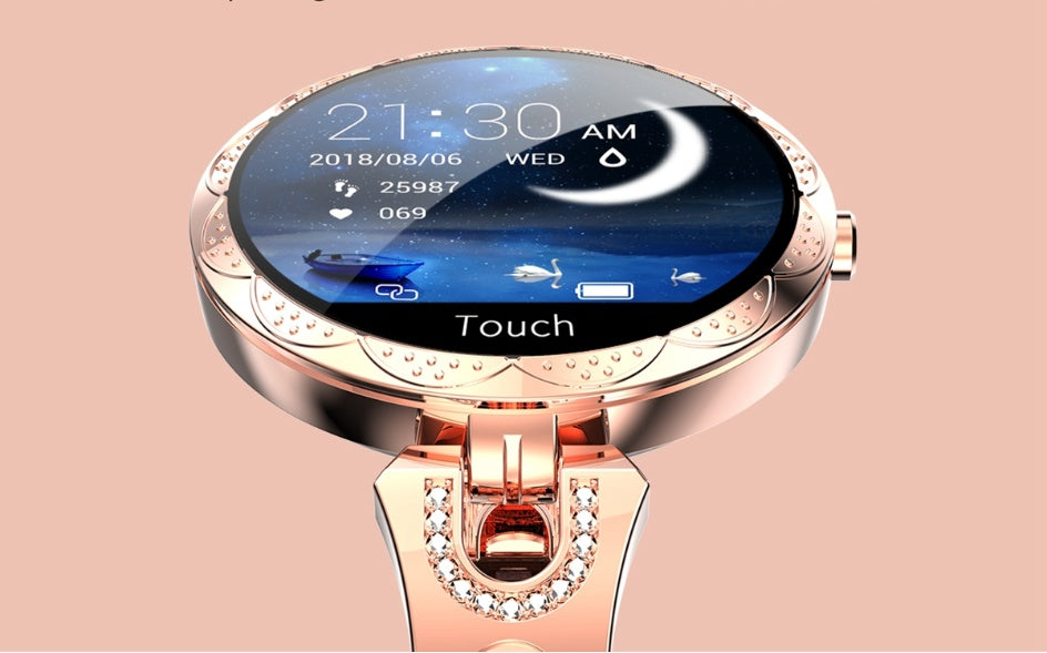 Women's Smart Watch - Waterproof Fitness Tracker with Heart Rate Monitor | Elegant Health & Activity Smartwatch