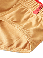 4 Pack Men's Solid Color Cotton Low-Rise Seamless Comfort Briefs
