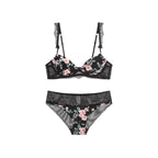 Plus Size Traceless Printed Underwear Women's Big Chest And Small Breast Holding