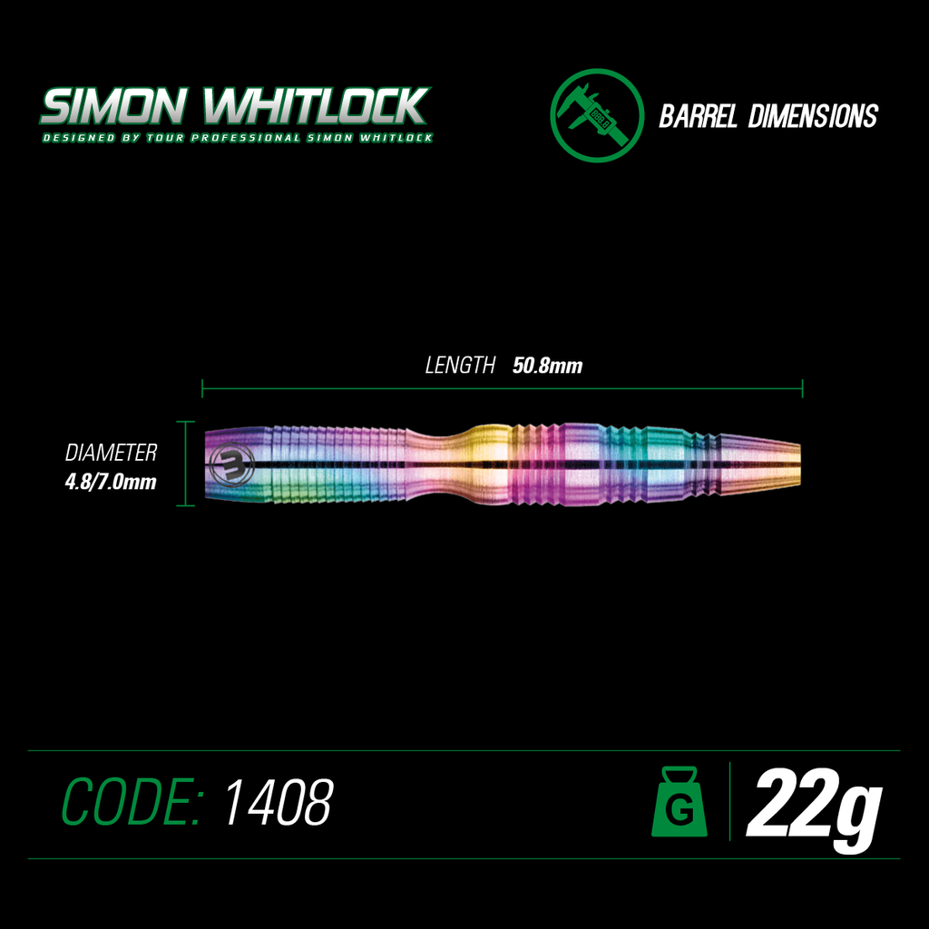 Winmau Simon Whitlock 90% Urban Grip Darts
