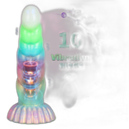 WistGlow – Fantasy Dildo – Spiral Texture & Glow-in-the-Dark Vibrating Dildo
