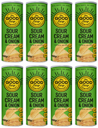 8 x The Good Crisp Company Sour Cream & Onion - 160g