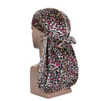 Velvet Leopard Long Tail Pirate Hat