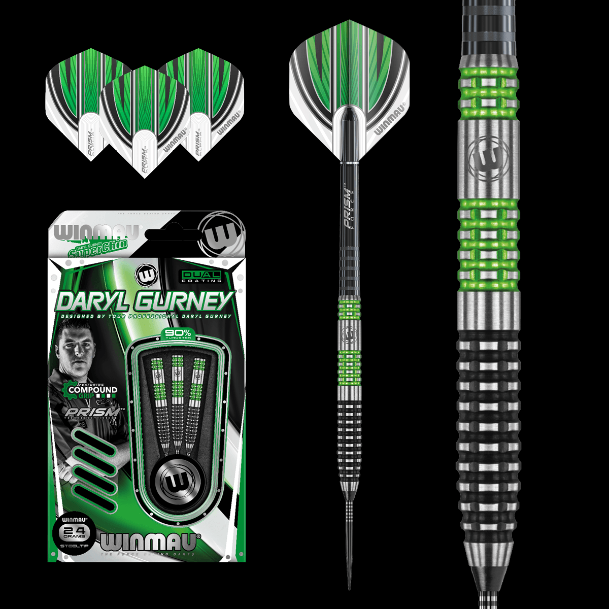 Winmau Daryl Gurney 90% Tungsten alloy darts