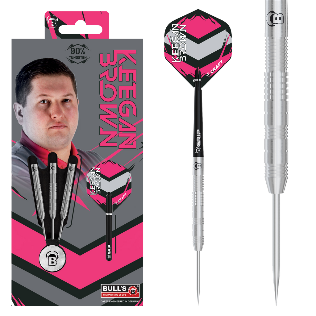 Bull's Keegan Brown 90 % Tungsten Steel Darts