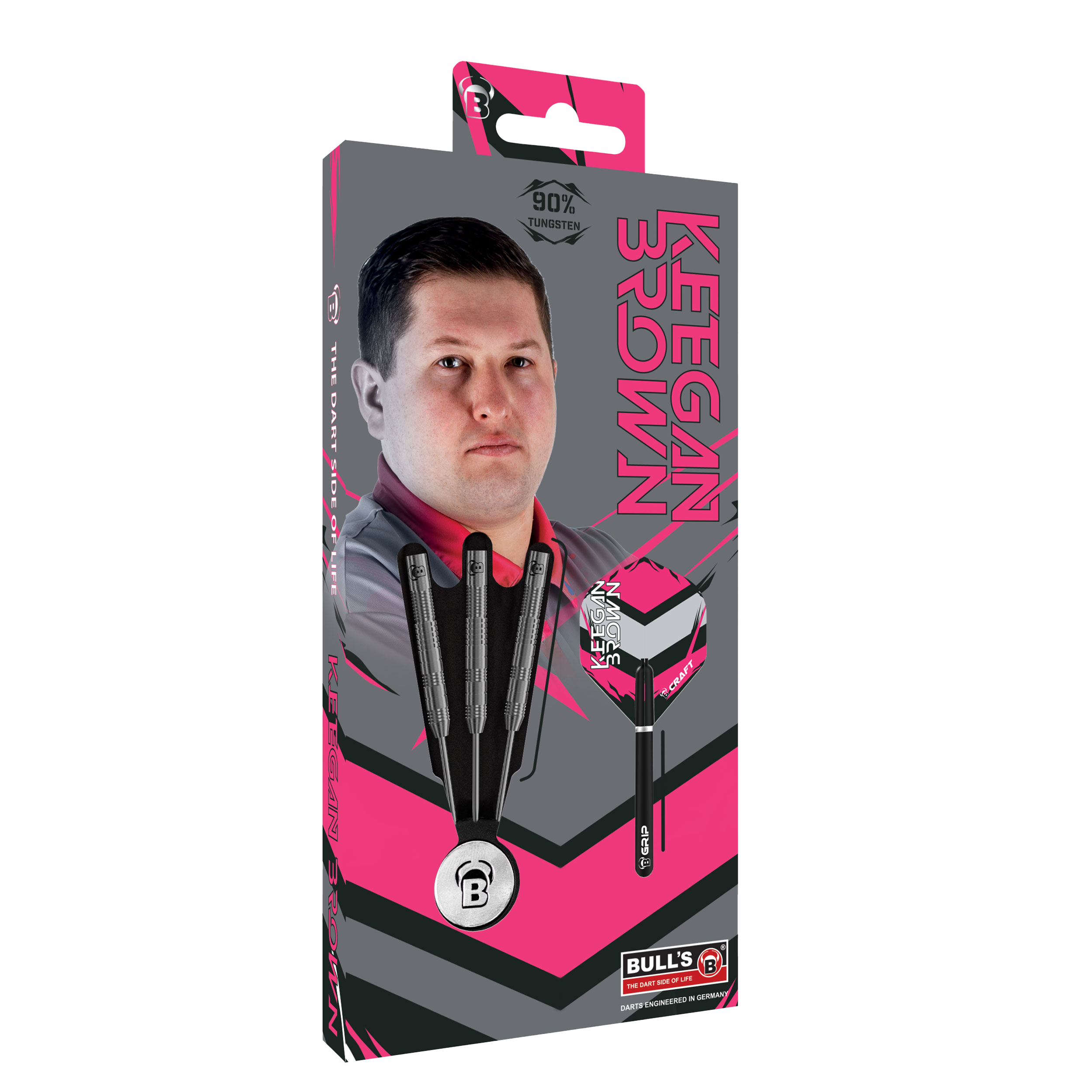 Bull's Keegan Brown 90 % Tungsten Steel Darts