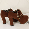New chunky metal ankle boots
