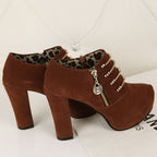 New chunky metal ankle boots