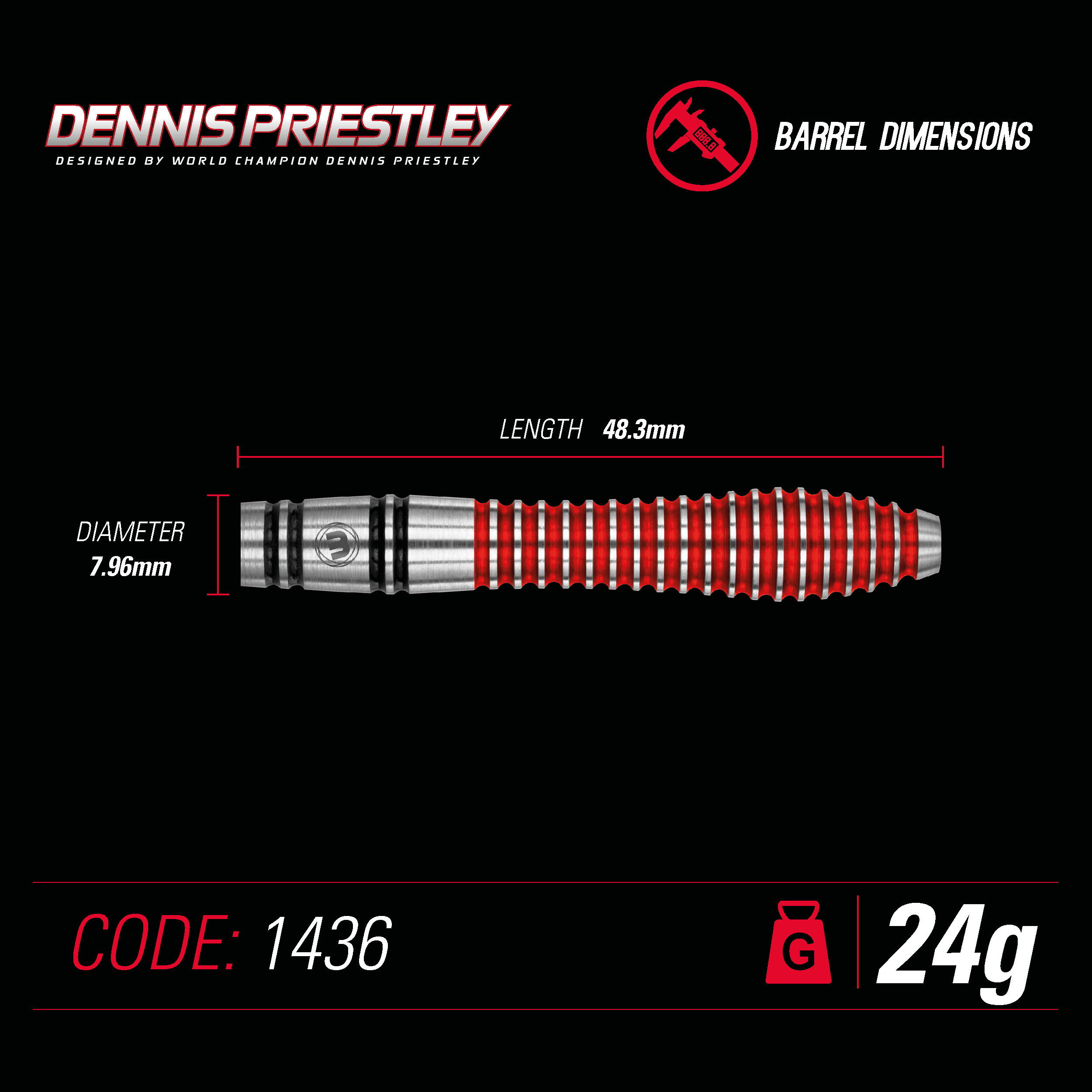 WINMAU Dennis Priestley Special Edition 90%