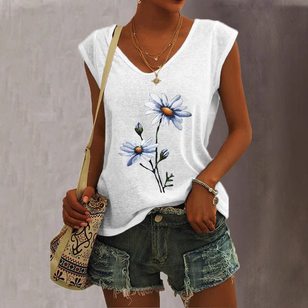 Women's Short-sleeve Wish-style Western-style Tank Top
