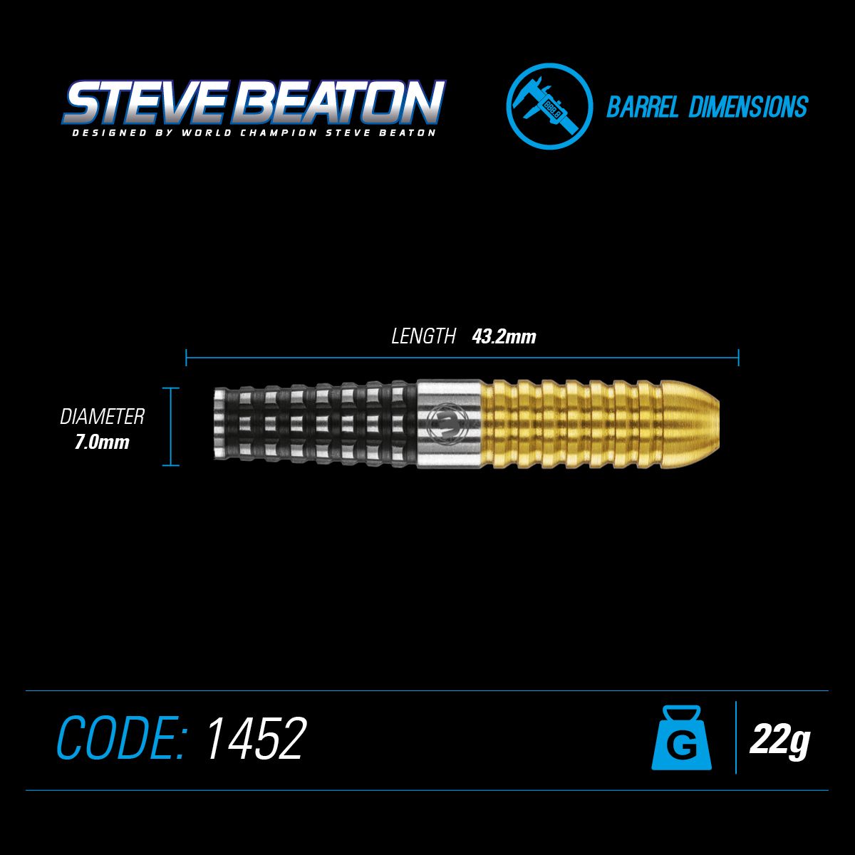 Winmau Steve Beaton S.E. 90% Darts