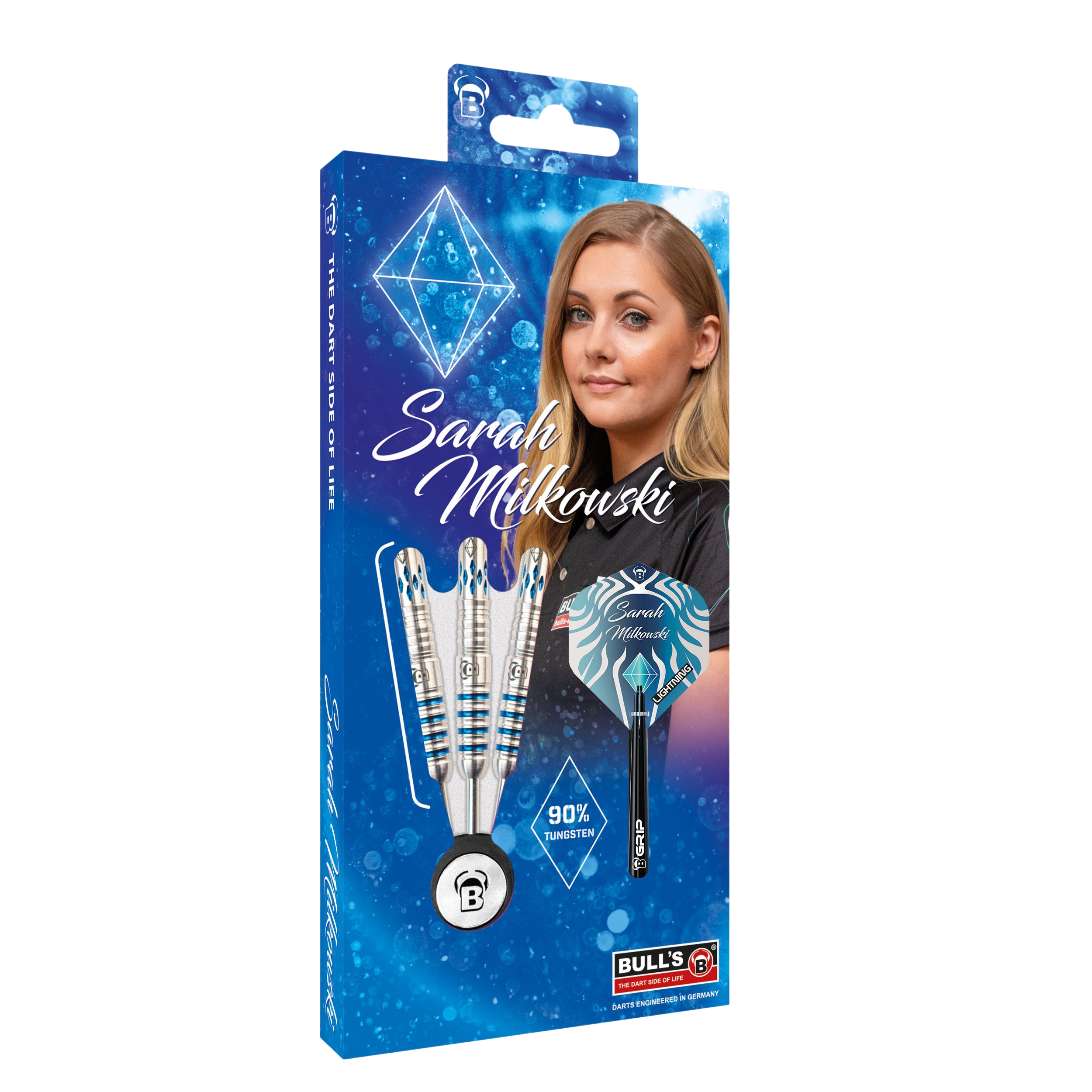 Bull's Sarah Milkowski Steel Darts 90% Tungsten