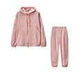 Two-piece solid color sweater with large pockets