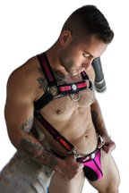 Breedwell Illuminator Body Harness Neon Pink