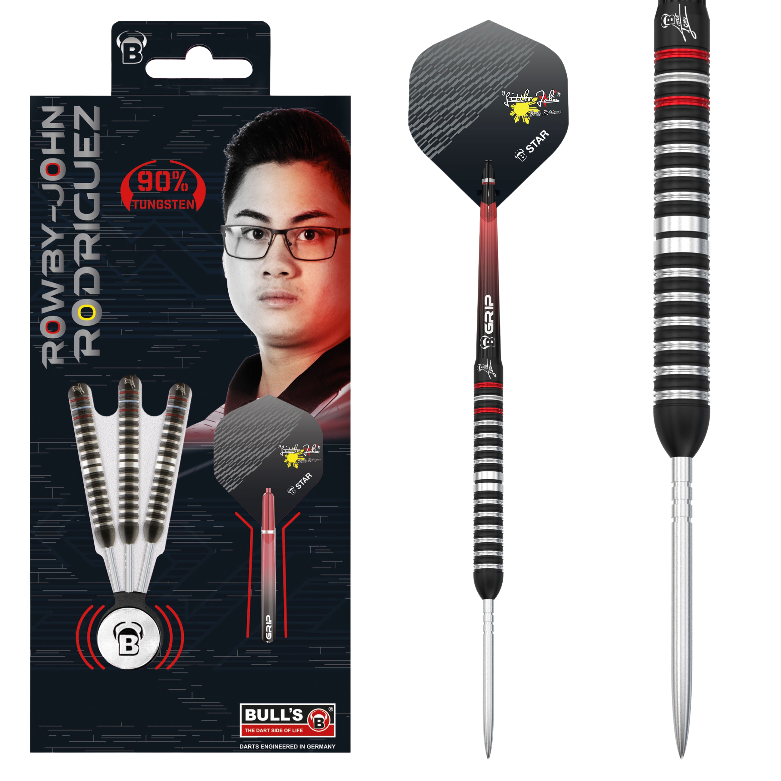 Bull's Rowby-John Rodriguez Steel Darts 90% Tungsten