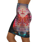 Half Black Half Báijiǔ - Womens Pencil Skirt