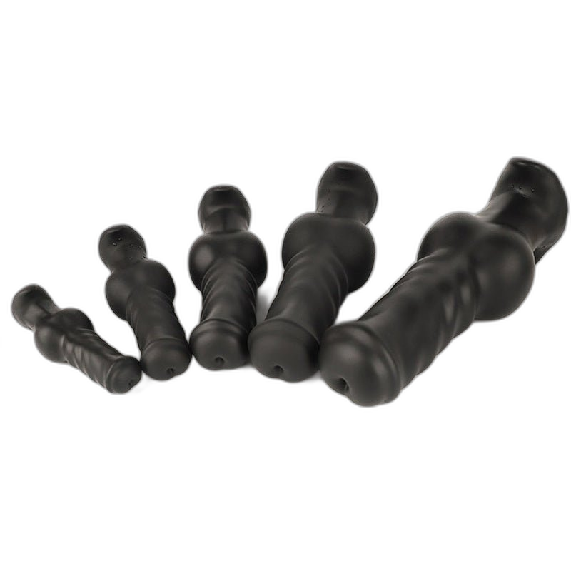 ELITE Liquid Silicone Canine Milker Plug Black 3.9 Inch