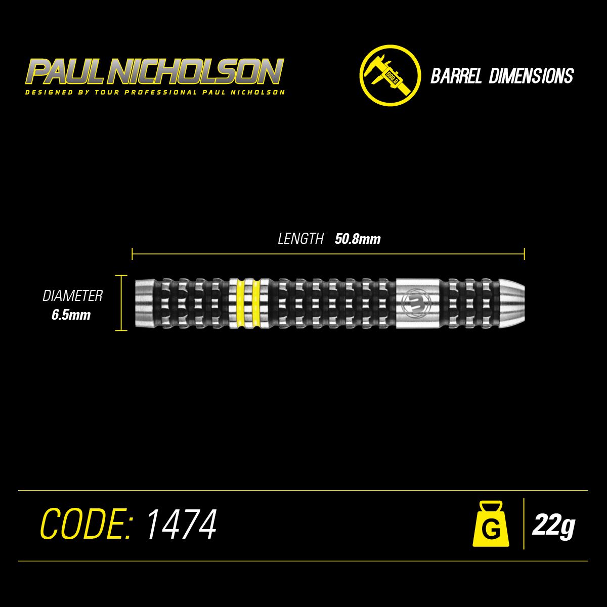Winmau Paul Nicholson 90% Darts