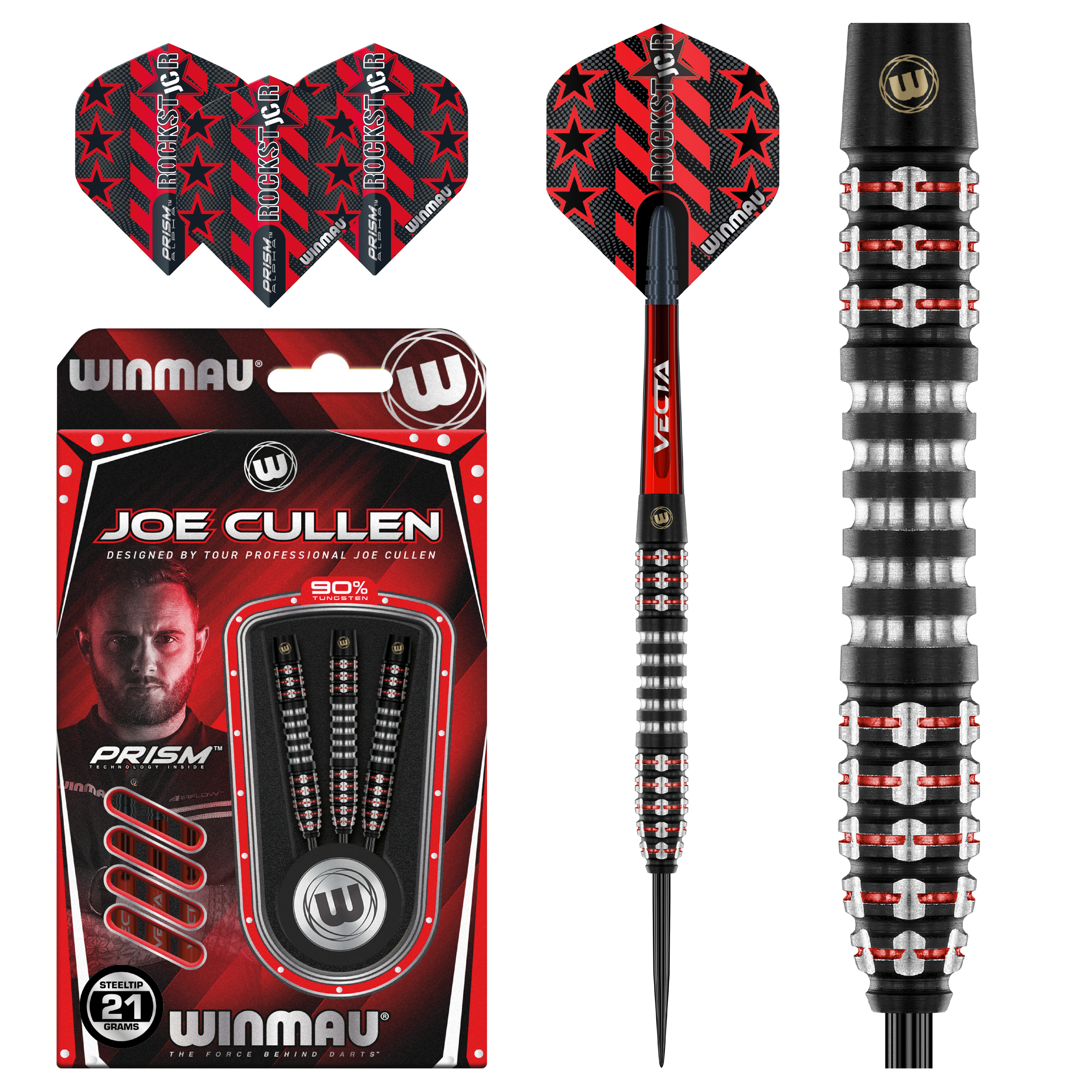 Winmau Joe Cullen Ignition Series 90% Tungsten Steeltip darts