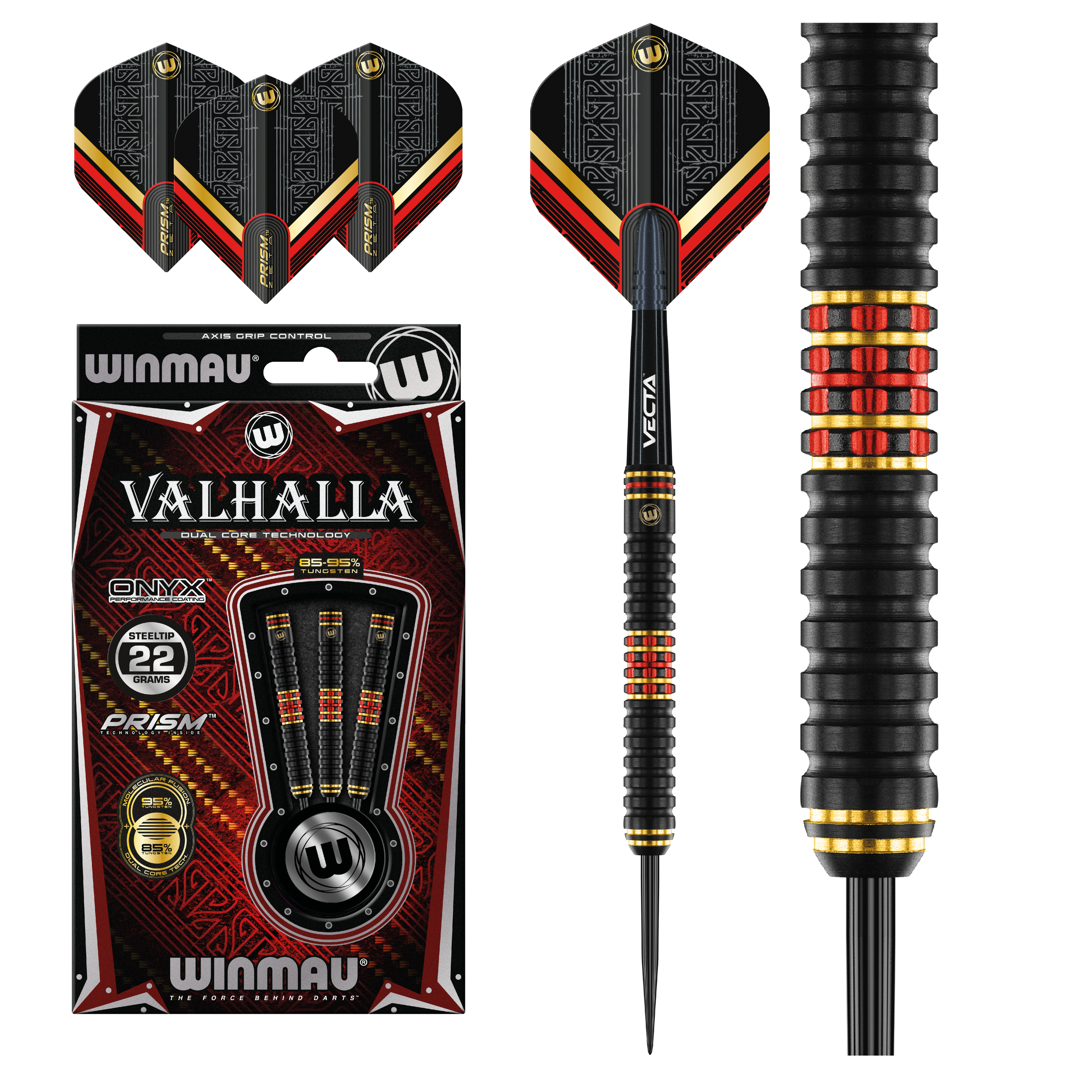 Winmau Valhalla 85-95% Tungsten Steeltip darts