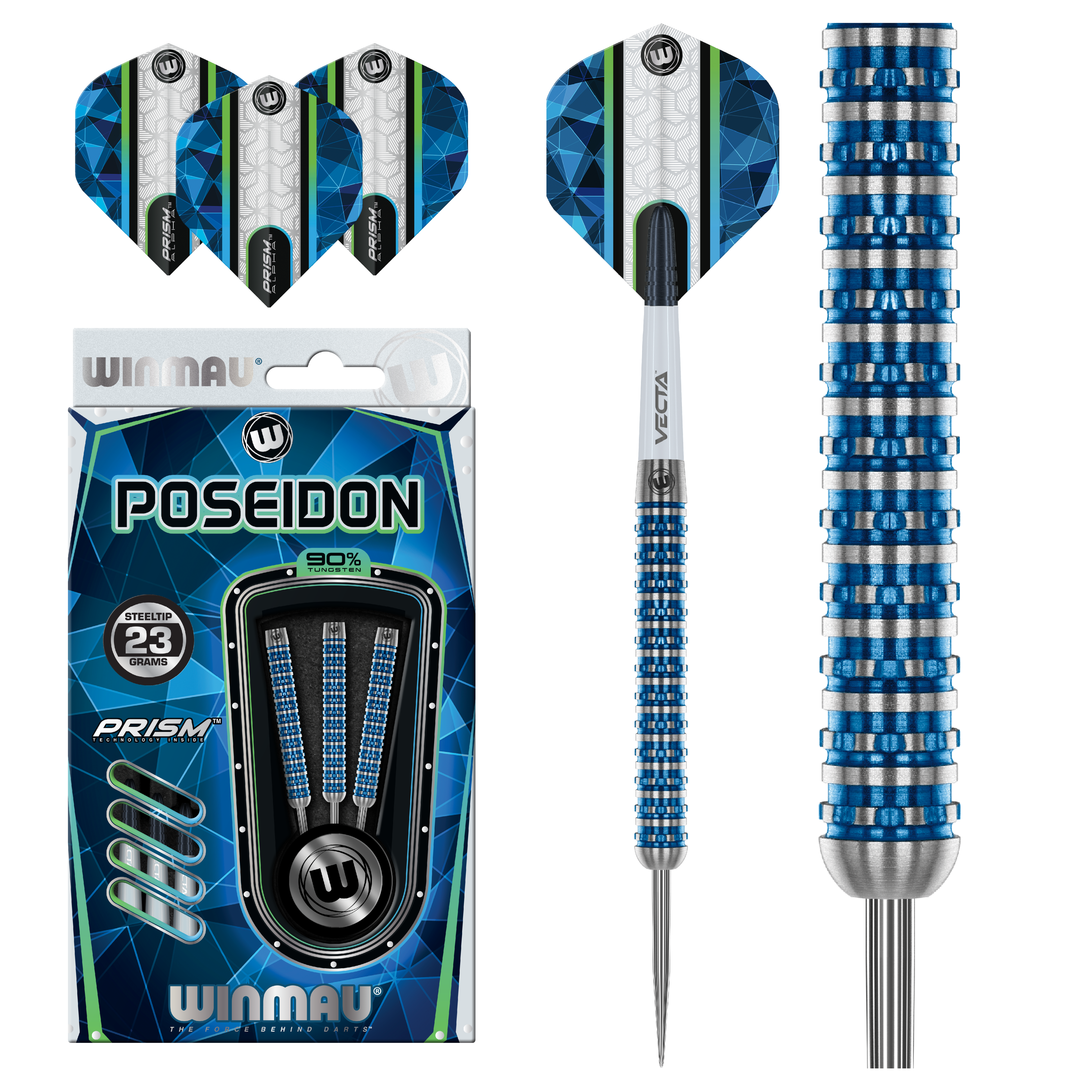 Winmau Poseiden 90% Tungsten Steeltip darts