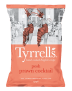 8 x Tyrrells Prawn Cocktail Potato Crisps - 150g
