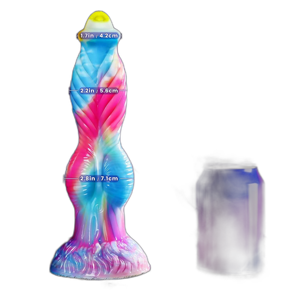 Phoenix II - 10.2 Inch Thrusting & Vibrating Dildo - Knot Dildo with Remote