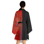 Half Black Half Hónghǎi - Womens Kimono Robe