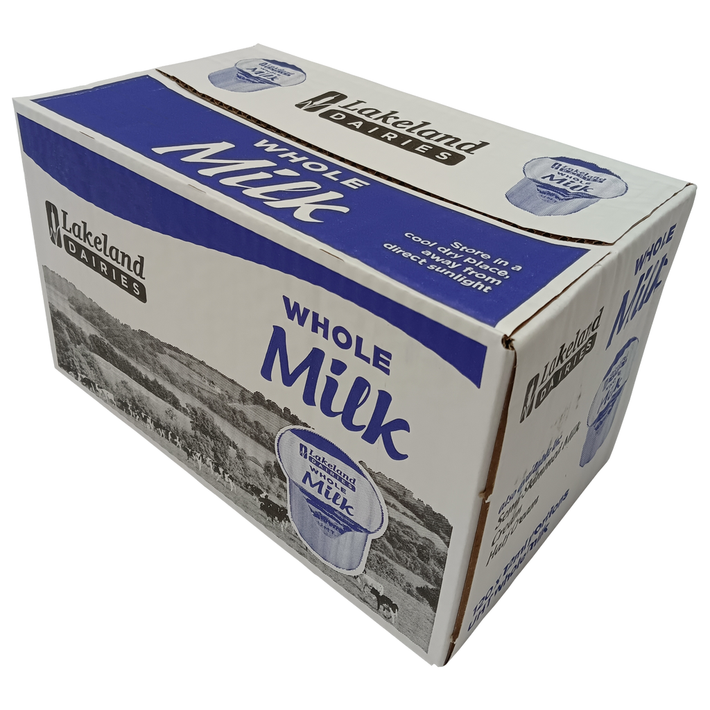 120x Semi Skimmed vs Whole Milk 12ml Pots UHT Long Life Jiggers Portion Lakeland