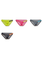 2 Pack Men's Low Waist Sexy Mesh Breathable Sports Transparent Briefs