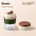 500ML Iced Brew Coffee Cup With Ice Cube Tray Leak Proof Versatile Iced Coffee Bottle For Home Office Travel Camping Tools