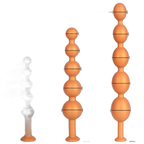Vixen - Silicone Anal Beads - Different Sizes 5 Anal Balls - Fox Tail Anal Plug