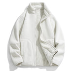 Lambswool Fleece Jacket Double Sided Fleece Coat