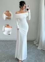 Women's  Off-shoulder Fashion Slim Temperament Sexy Sheath Dress