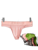 2 Pack Men's Ribbed Butt-Lifting U-Pouch Sexy Thong
