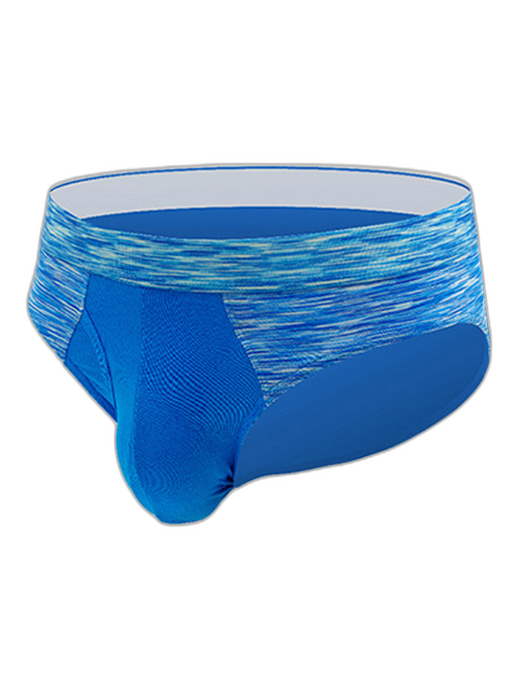 2 Pack Men's Breathable Spell Color Butt Lifting Briefs