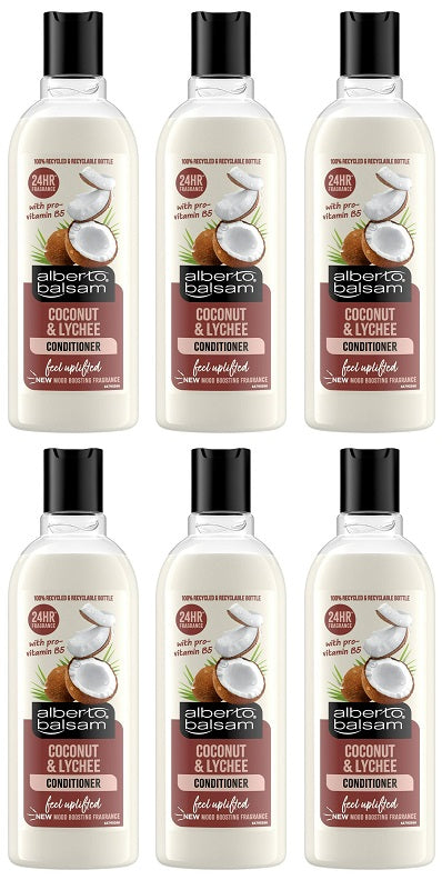 6 x Alberto Balsam Shampoo Kokosnuss & Litschi – 300 ml