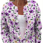 Color Printed Light And Transparent Sweater